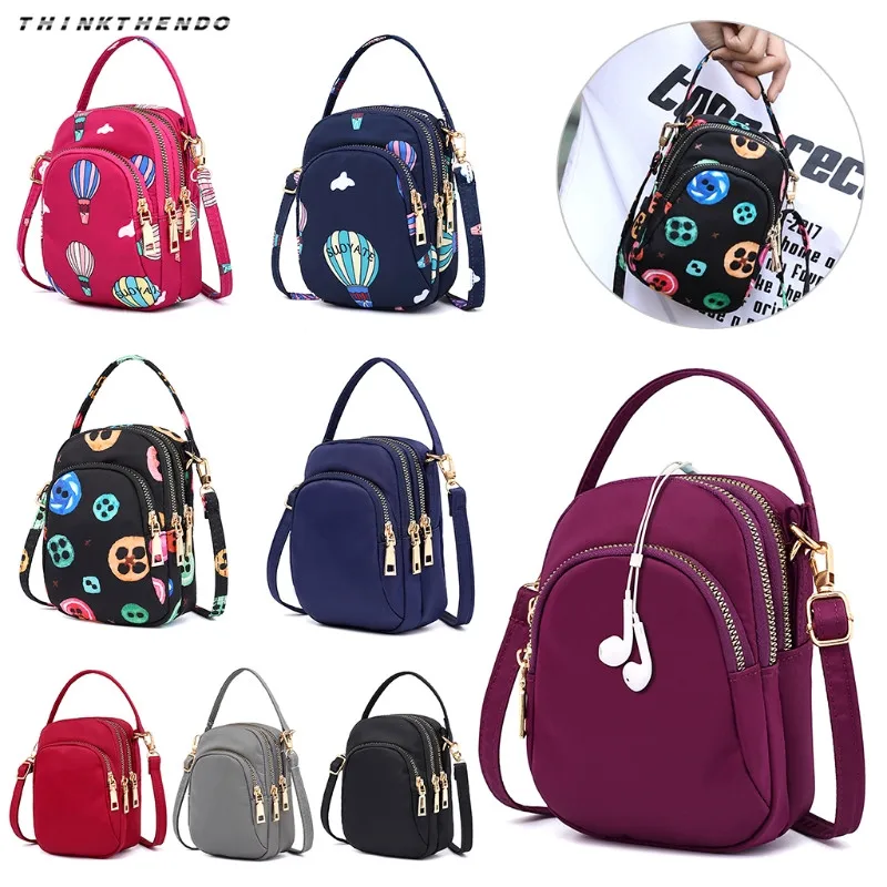 THINKTHENDO أزياء النساء Crossbody سستة الهاتف المحمول حقيبة كتف سيدة الإناث متعددة الوظائف حقيبة اليد محفظة جديد حار 2018