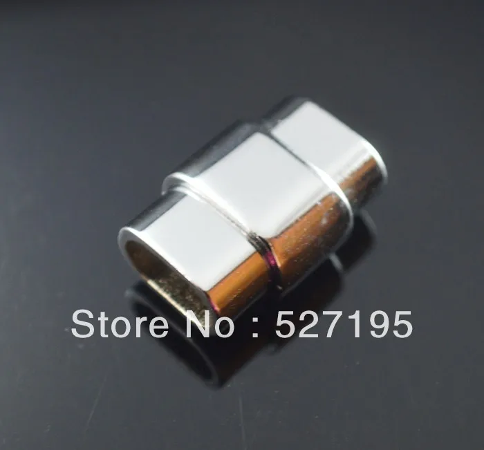 

Imitation platinum plated 20*14mm Leather Magnetic Clasps For Making Bracelet,the inner diameter 5*10mm