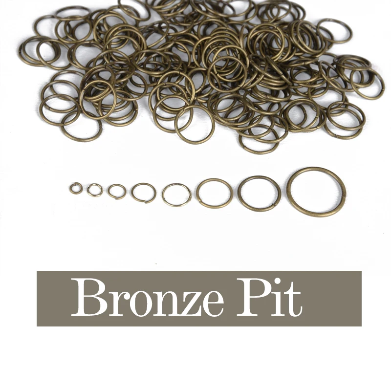 4-20mm Metal Iron Jewelry Link Vintage Loops Open Jump Rings & Split Rings For Connector Jewelry Finding DIY Making Shellhard