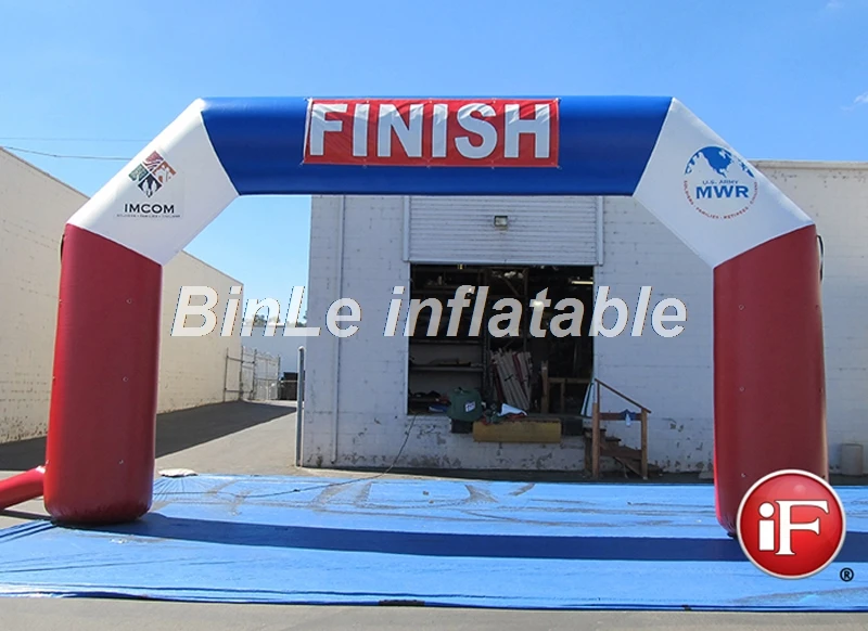 Simplest square inflatable finish line arch gate with logo printing for marathon | Игрушки и хобби