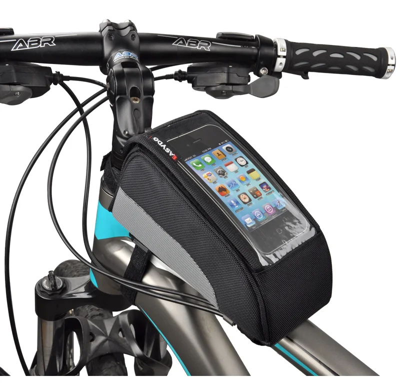 Clearance EasyDo Bicycle Bags MTB Mountain Bike Screen Touch Phone Bags Waterproof  Front Tube Frame Bag Waterproof Bike Travel Bags 5