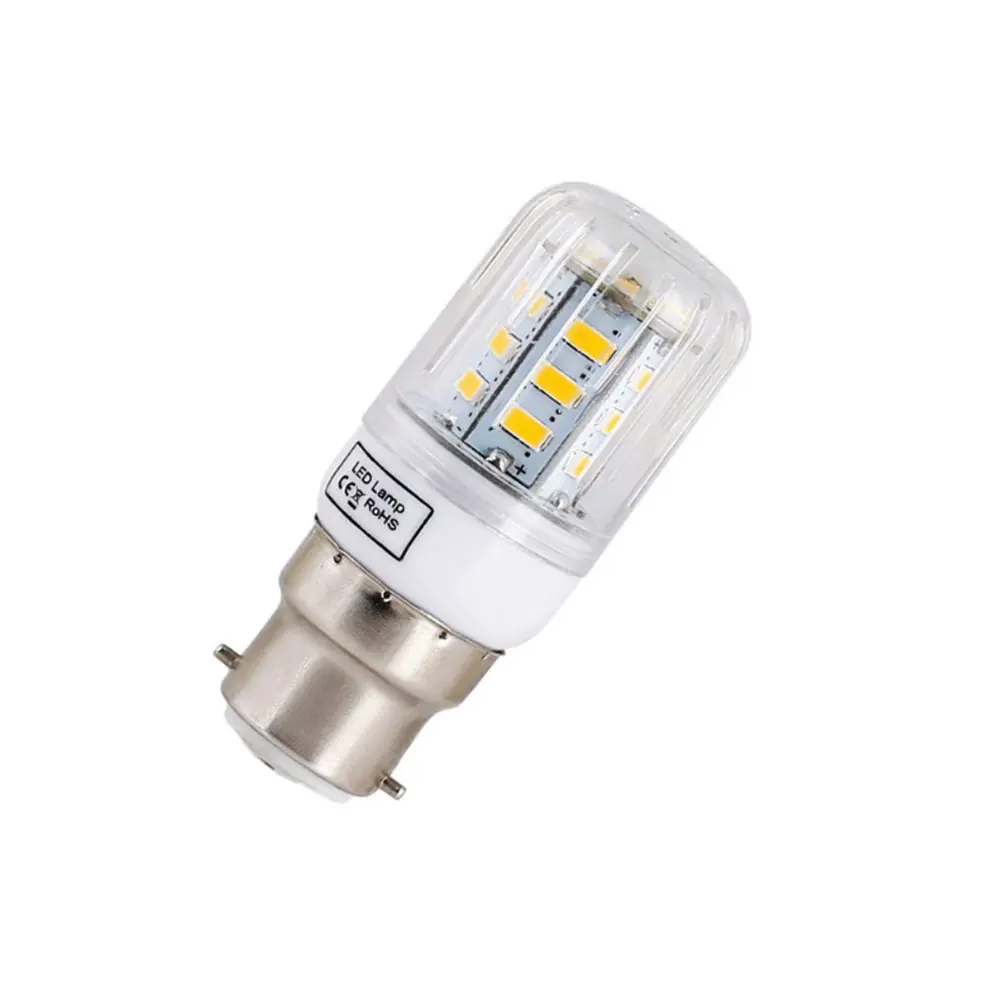 Светодиодный светильник 220 В 240 в B22 Bayonet SMD5730 светодиодный кукурузный 24 s украшение