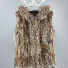 Женские Длинные куртки из натурального кроличьего меха с воротником из меха енота вязаные куртки с мехом кролика рекс