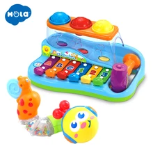 Infancia Mordedor Baby Chocalho Brinquedo Bebe обучающий скручивающийся и музыкальный червь Huile игрушки 917 и 856