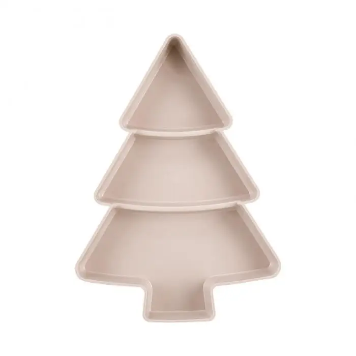 Домашнее пластиковое дерево форма орехи тарелки для фруктов Рождественская елка закуски поднос для посуды TN99