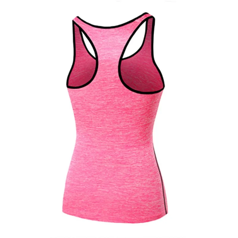 

Running T-Shirt Gym Fitness Yoga Workout Tank Top Vest Women Quick-Dry Sports