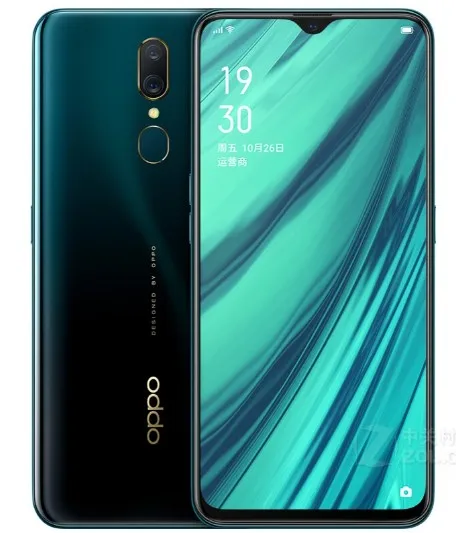 Мобильный телефон OPPO A9 4G LTE Android 8,1 MT6771V Восьмиядерный 6,5" 6+ 128G мобильный телефон задний отпечаток пальца 16 МП 3D корпус 4020 мАч - Цвет: Зеленый