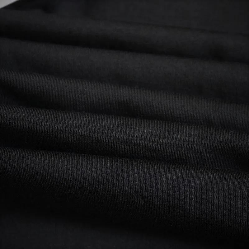 2016 amoi irregular dovetail split tide male cultivate one's morality round neck long sleeve T-shirt t-shirts t-shirts male