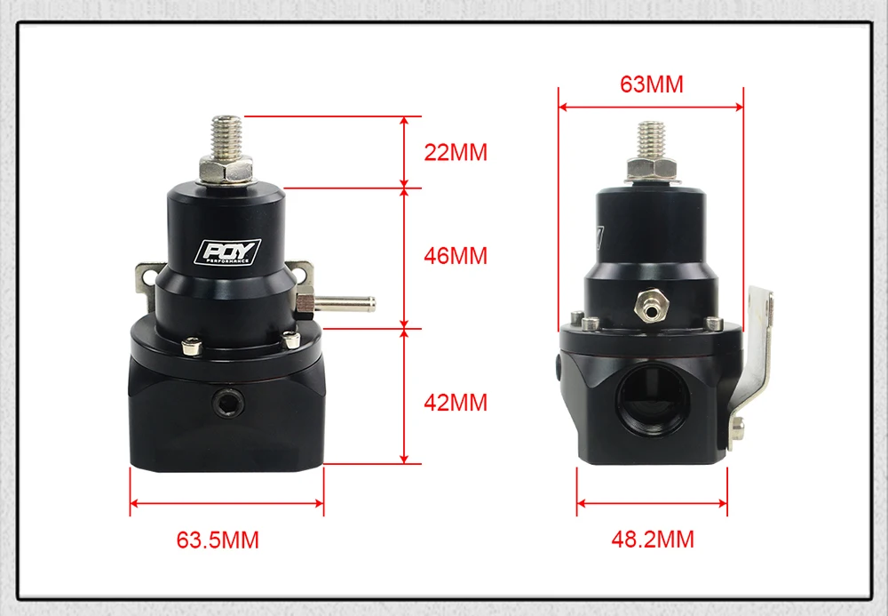 AN10 PQY EFI топлива Давление регулятор(0-160psi калибр)-10AN 10/10/6 впуска и возврата Порты для BMW E30 M20 6cy с нефтяной