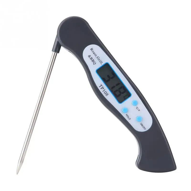 

Foldable Food Thermometer Programmed Digital Kitchen Food Cooking BBQ Meat Fork Barbecue Probe Type Temperature Gauge TP108