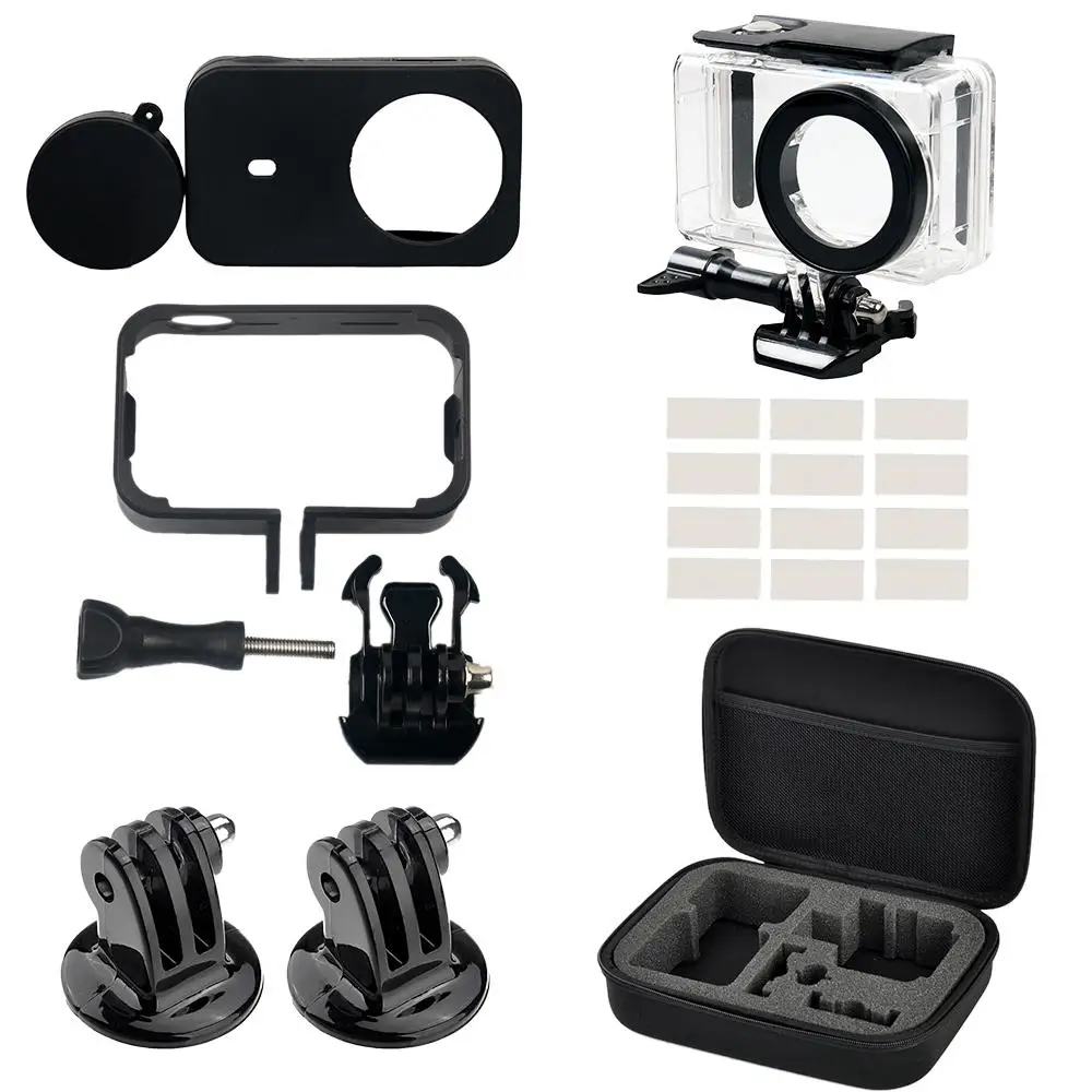 Special Price for  Yiwa 7 Pcs/set For Xiaomi Mijia 4K Mini Camera Waterproof Housing Case Side Frame Cover Silicone Sh