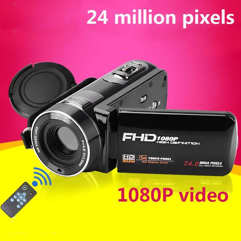 

Control Video Camera Face Detection Recorder Anti Shaking Portable Camcorders 16xZoom Home Use Digital Camera DVR Lens Shooting