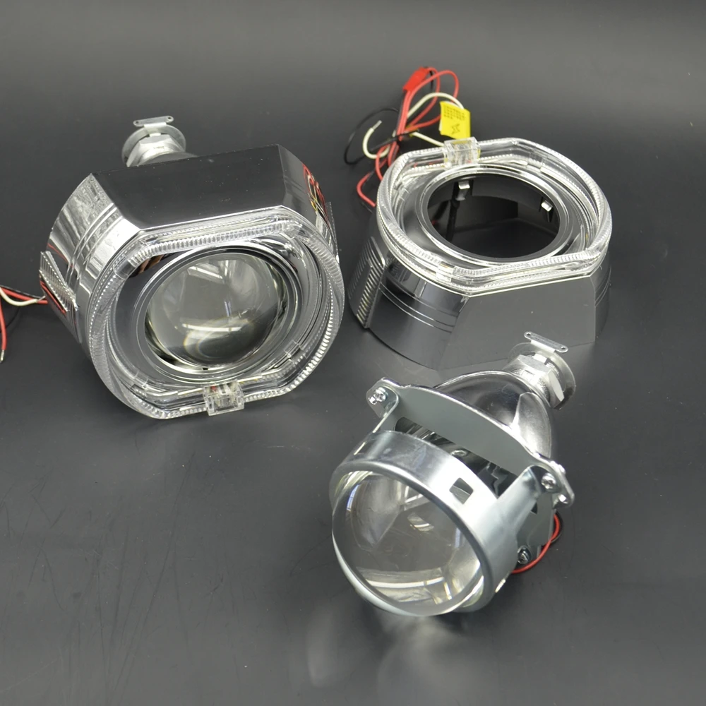 3.0 inch hid Projector lens led day running angel eyes car Bi xenon hid