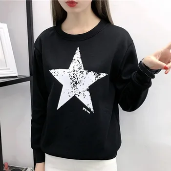 

Women Hoodies Long Sleeve Harajuku Sweatshirt Women Star Pattern Hoodies