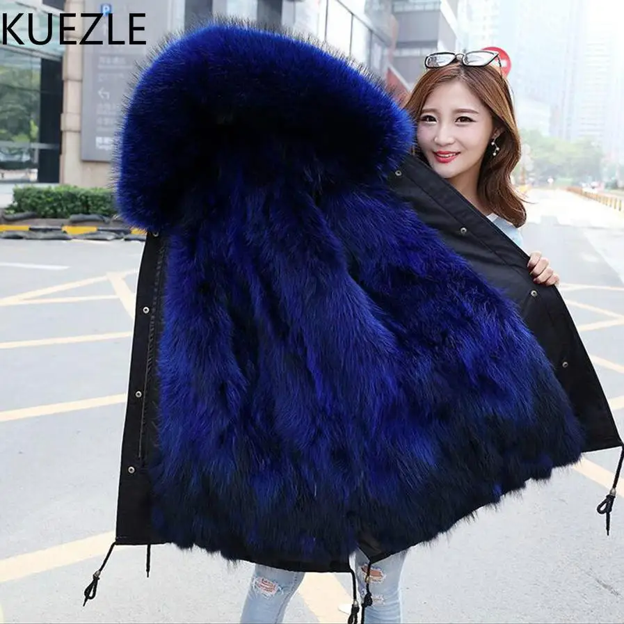 

winter Lady warm fur coat 2018 new fashion hair liner jackets casual women Korean version of the same paragraph fur Windbreaker