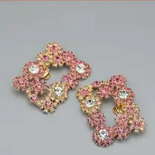 1 пара) Роскошные Модные 2 цвета со стразами Съемная сверкающая водная буровая обувная Пряжка обувь аксессуары DIY обувные зажимы C-24