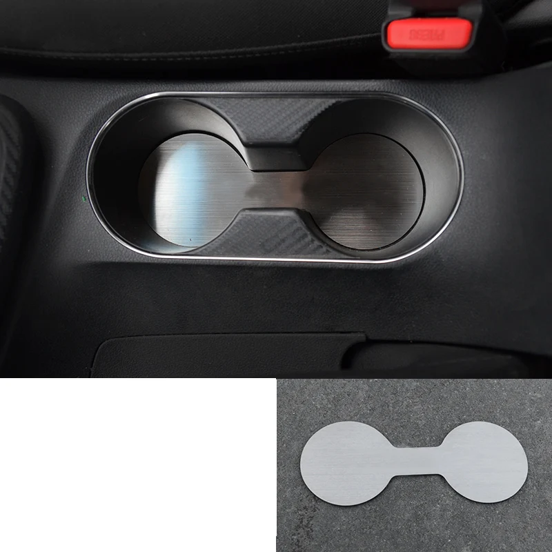 

lsrtw2017 blue stainless steel car cup Coaster for hyundai elantra 2016 2017 2018 2019 2020