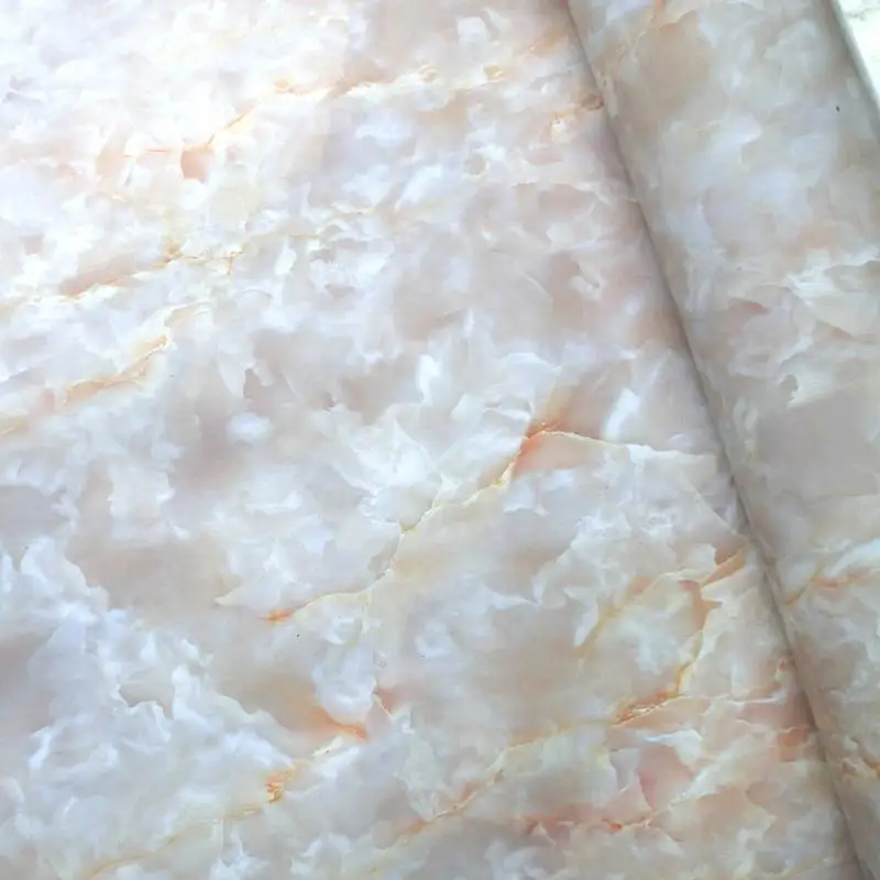 Color 5 60X50 см толщиной водонепроницаемый ПВХ гранит мраморный эффект кухонный шкаф обои самоклеющиеся настенные стикеры Rolling - Цвет: Color 5