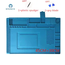 PHONEFIX теплоизоляция силиконовый коврик техническое обслуживание платформы для BGA паяльная станция антистатические тепловой защиты рабочий коврик