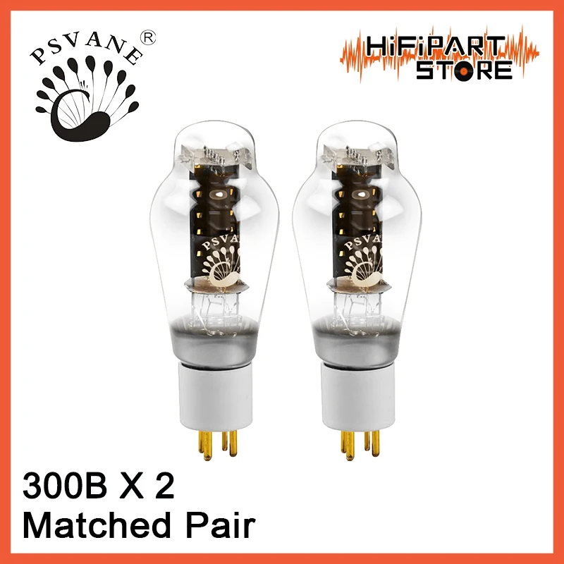 

2pcs PSVANE 300B(Golden Pin) Valve Matched Pair Tube amplifier accessories Repalce GV Shuguang EH Golden Lion 300B 300B-98 300BZ