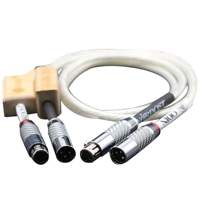 Hifi XLR сбалансированный кабель из углеродного волокна 3pin plug усилитель CD DVD плеер