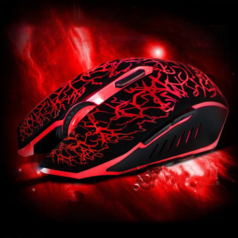  New USB Wired Mouse 480DPI 6 Buttons Optical Gaming Game Mouse 7 Colors LED for PC Laptop Computer 
