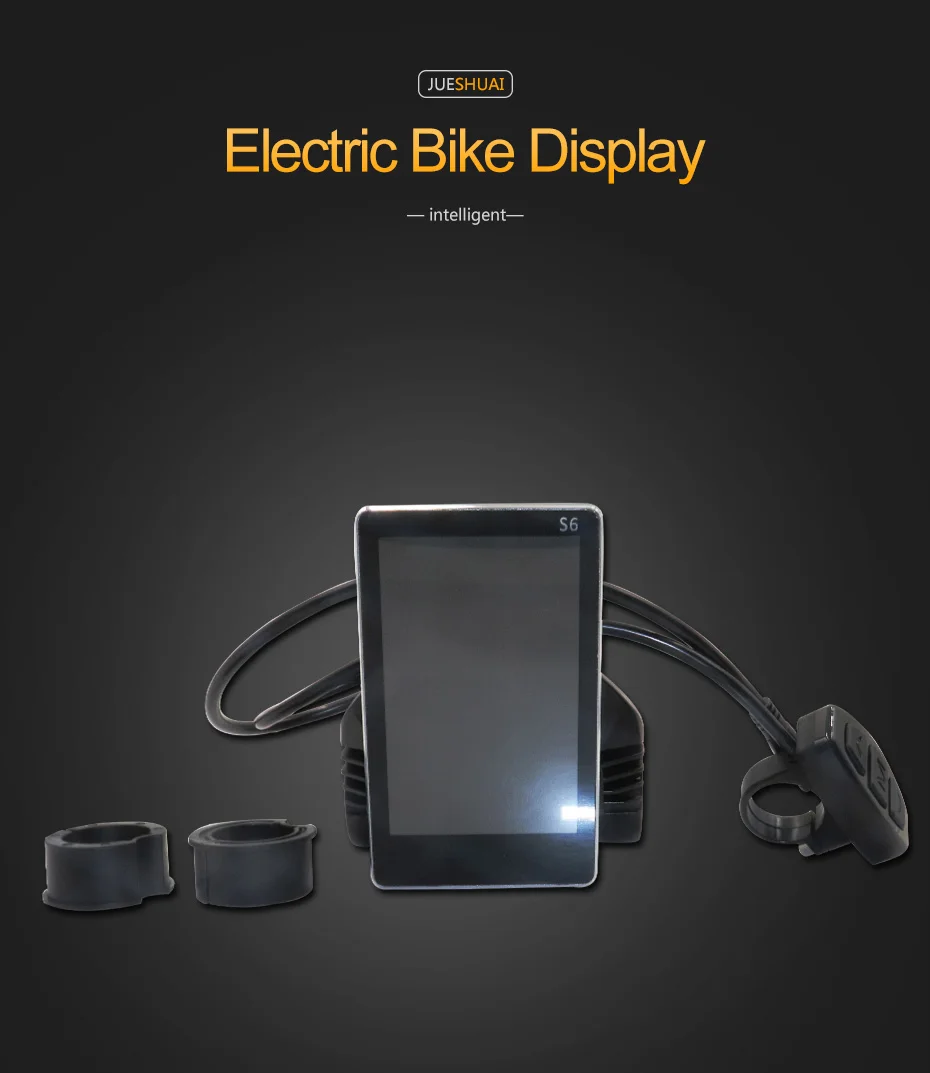Sale 36V 48V LCD Electric Bike Display In Motion on the Handlebar Waterproof Connector Control Panel Cycling Parts Accessory Battery 0