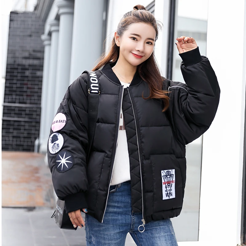 2018 New Arrival Winter Jacket Women Oversize Fashion Female Womens Coat Short Parka Warm Casaco Feminino Inverno Outwear