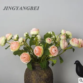 

Artificial Flower Camellia Lotus Single Hand Holding Flowers Wedding Home Decoration Background Flower Wall Photography Scenery