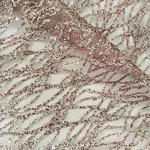 360 см французское искусство кривая кружево чистая ткань с блестками шампанское золото блестящее вечернее платье сетка ткань шитье diy аксессуары - Цвет: Nude