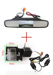 Беспроводной Цвет заднего вида Камера для Jeep Wrangler 2012-2013, с 4.3 inch зеркало заднего вида Мониторы