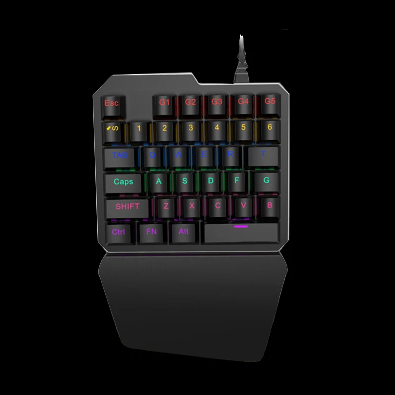 AVATTO K06 Проводная профессиональная Механическая игровая мини клавиатура с 7