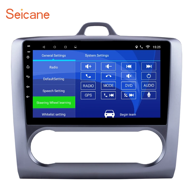 

Seicane Android 6.0/7.1/8.1 9" 2Din Head Unit WiFi Car Radio GPS Tochscreen Multimedia Player For Ford Focus Exi AT 2004-2011