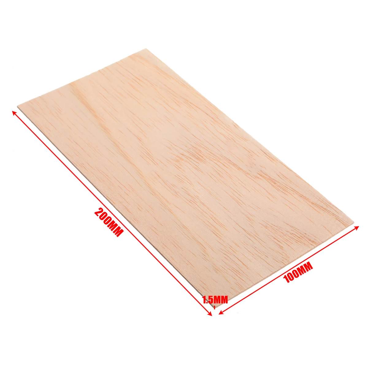 10pcs/Set Balsa Wood Sheets Wooden Plate for DIY House Ship Aircraft Boat Model Toys Craft 200*100*1.5mm