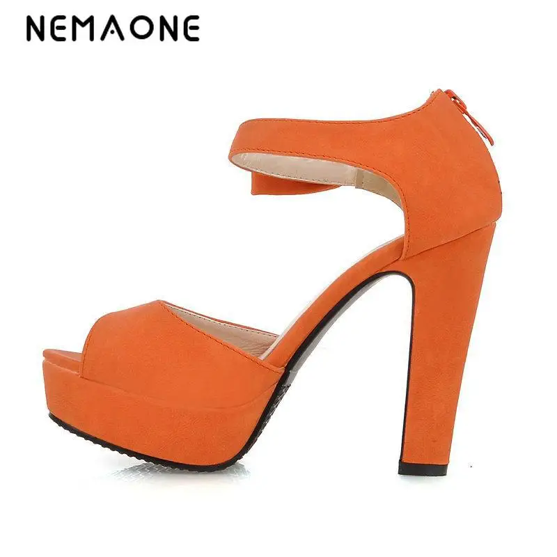 

NEMAONE 2017 Summer Fashion Women Sandals Sexy High Heel Sandal Platform us size 9 10 11 12 Luxury Party Wedding Shoes Woman