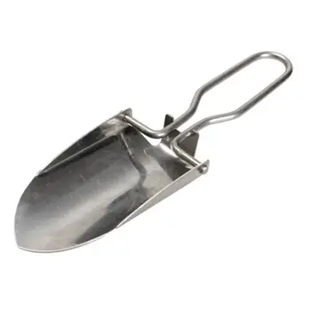 

Folding Shovel with Lightweight Stainless Steel Construction for Garden and Campsite Use While Hiking, Camping Outdoor Survival