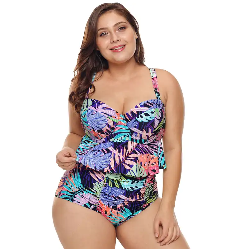 black peplum swimsuit