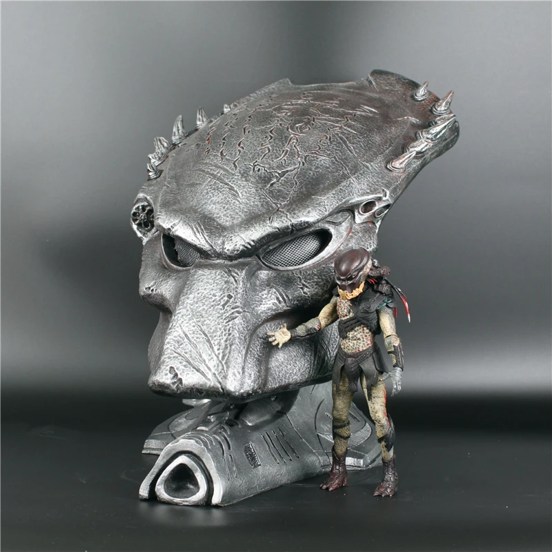 1:1 масштаб Alien vs Predator Falconer Predator Berserker Predator Волк Маска хищника Статуэтка предметы мебели не носить