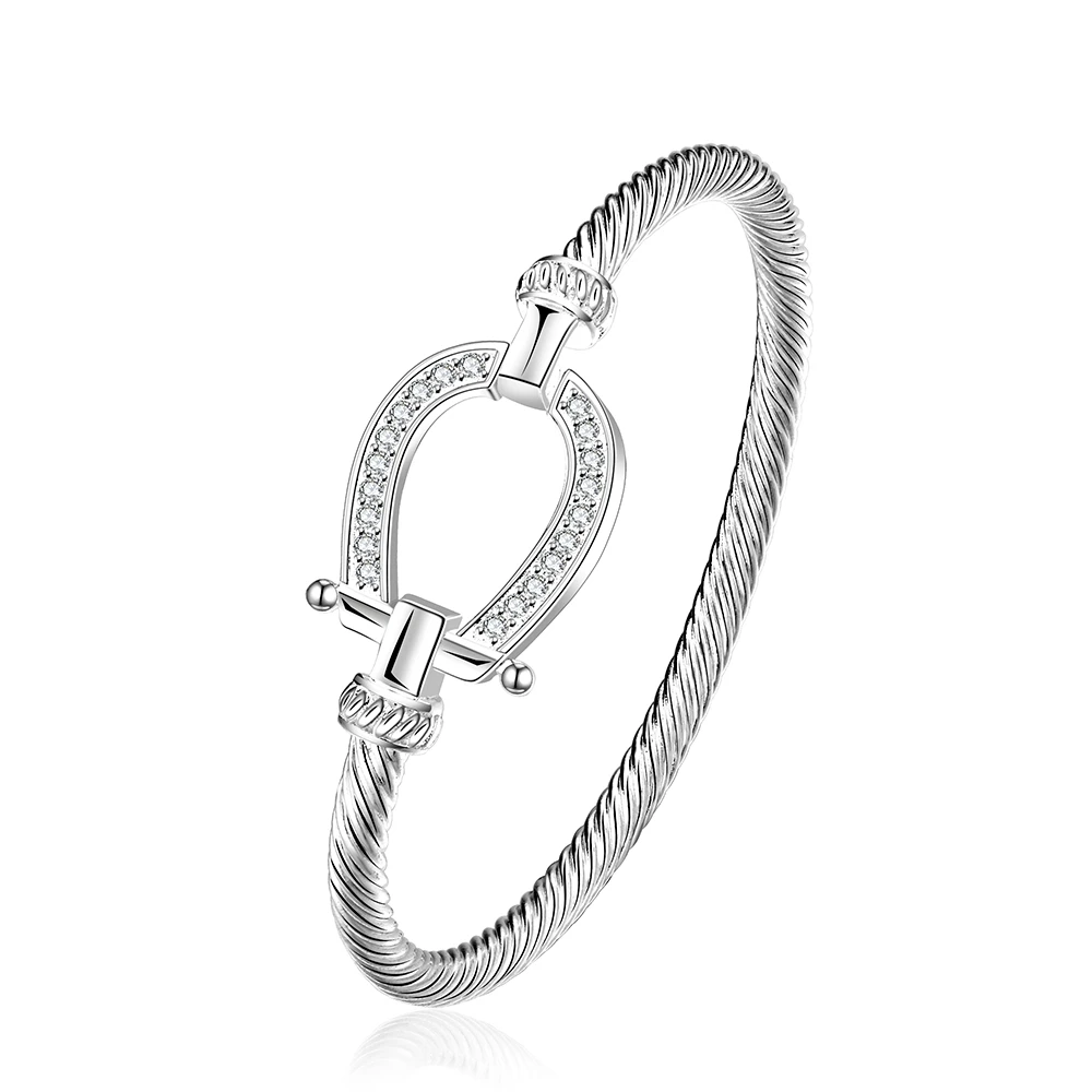 2017 Statement Silver Knot Horseshoe Style Bracelets Bangles For 2017 Statement Silver Knot Horseshoe Style Bracelets Bangles For Men Women Punk Rock Bands Horse Trendy Jewelry Gifts In From