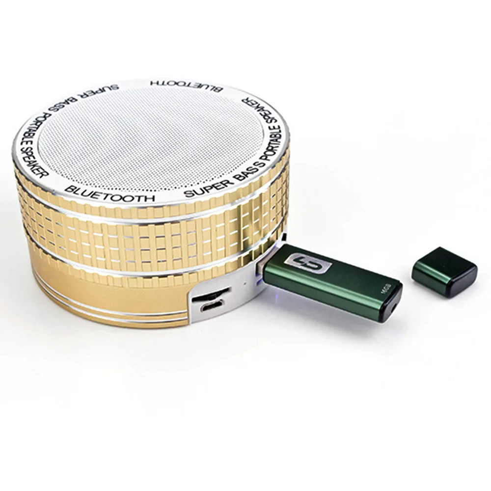 

wireless bluetooth speaker outdoor Metal portable notebook speaker Support MP3 AUX TF FM BT4.0 stereo For IOS Android tweeter