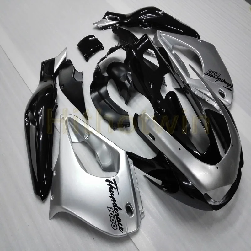 Заказной обтекатель мотоцикла для Yamaha YZF1000R 1997 2007 Thundercat 97-07+ винты серебряный черный - Цвет: E