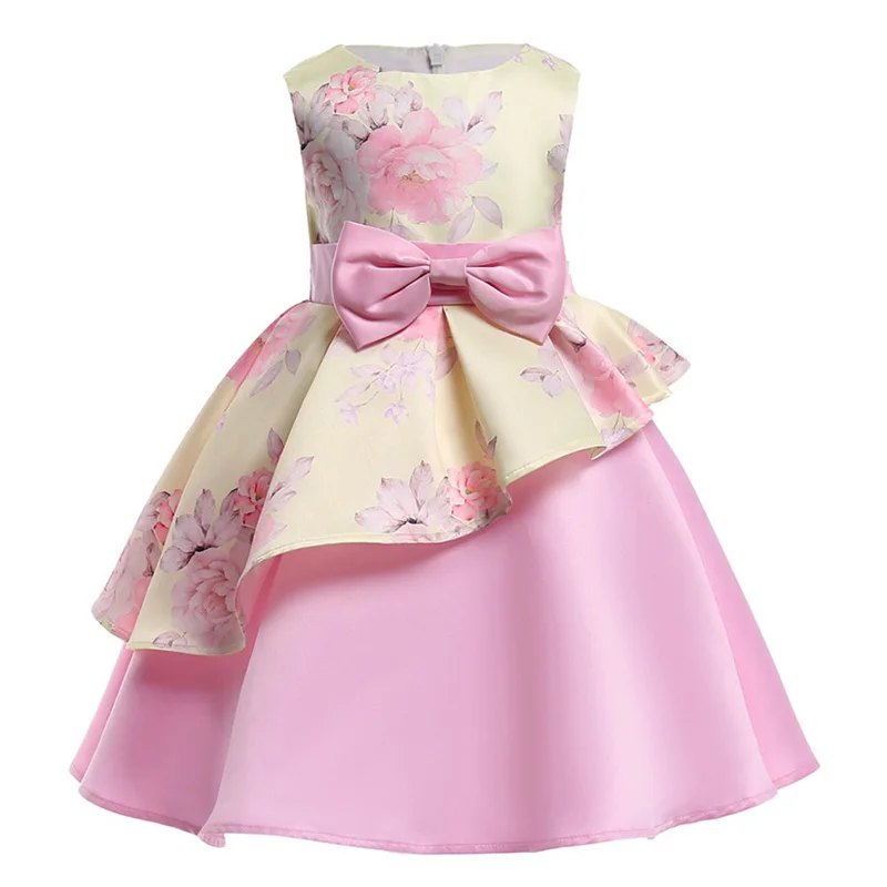 Вечерние платья принцессы для маленьких девочек; платье-пачка с v-образным вырезом на свадьбу; одежда для детей девочек; Детский Рождественский Костюм