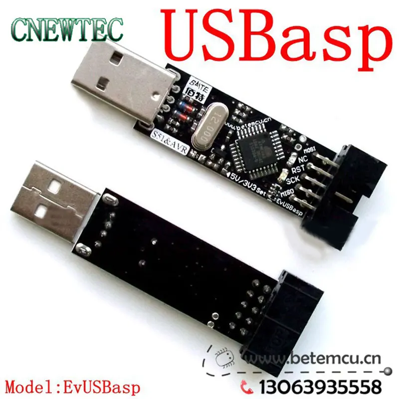 Программатор USB ATMEGA8 ATMEGA128 AVR программатор 2 шт. = USBASP + 10 контактный на 6 адаптер|usb