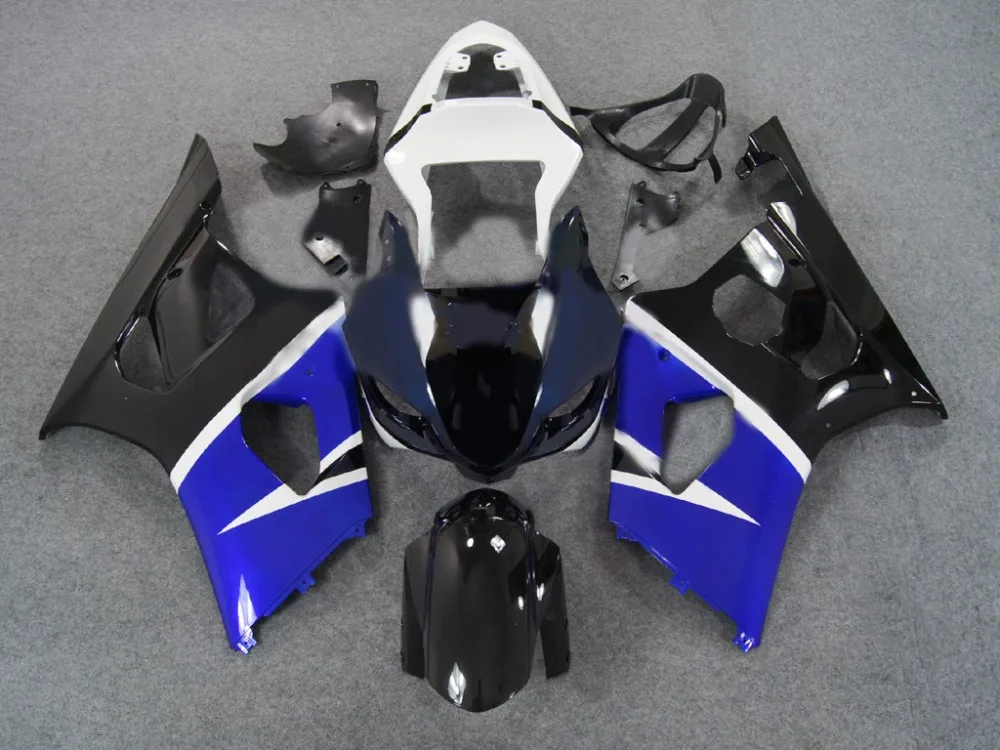 ABS сине-черный, сверкающий комплект для SUZUKI GSXR1000 2003 2004 GSX-R1000 03 04 GSXR1000 K3 03 04 набор обтекателей для мотоцикла+ 7 подарки