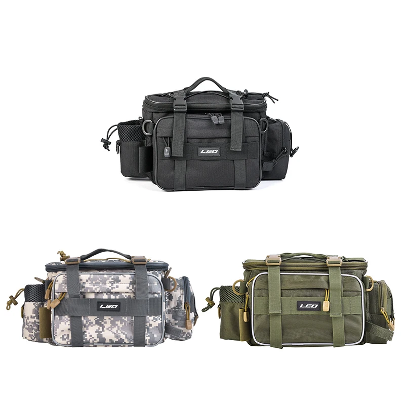 Outdoor Sports Multifunctional Large-size Fishing Lure Bag Three Colors Waist Shoulder Fishing Lure Reel Tackle Bag jooyoo