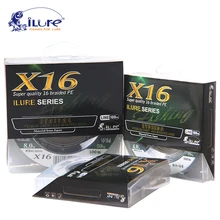 ILure рыболовная леска PE 100 м 20-155lb 16 проволока Multifilament X 16-проводной Резьбовая леска Карп в соленой воде