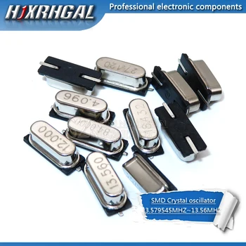 

20pcs 3.579545M 4.000M 4.096M 6.000M 7.3728M 8.000M 10.000M 11.0592M 12.000M 13.560M Crystal Oscillator 49SMD new hjxrhgal
