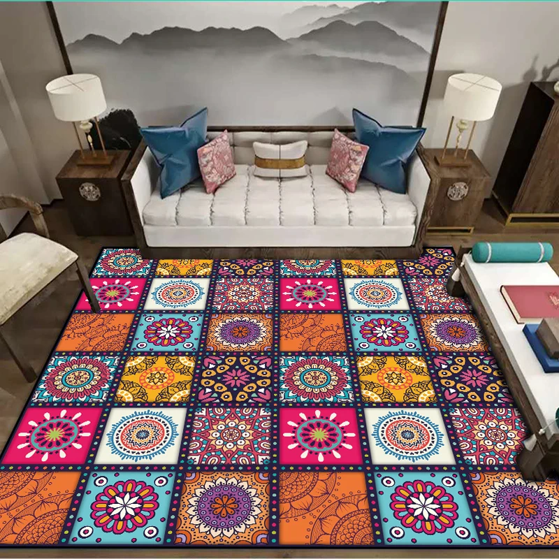 Скандинавские Ретро турецкие богемные квадратные ковры для гостиной, спальни, большие размеры, напольный коврик в прихожую, гостиную, кухню, на заказ