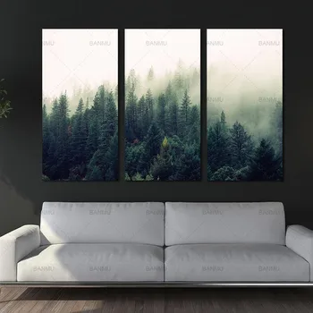 

Picture landscape canvas painting Wall art the forest posters and prints home decoration painting art print on canvas no frame