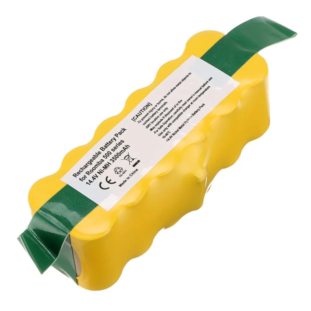 2pack /set 14.4V 3500 mah NI MH Vacuum Battery For iRobot Roomba 500